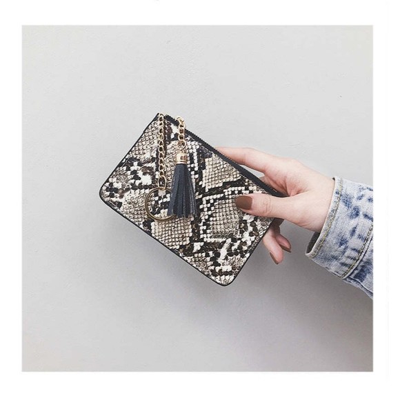 Python Card Holder/Zip Wallet for Ladies - Picture 3 of 10